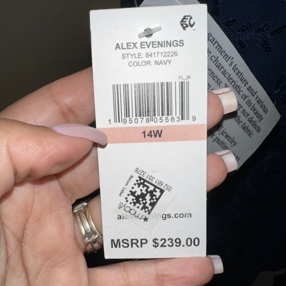 Alex Evenings | Plus Size Dress with Embellished Jacket - Picture 5 of 5